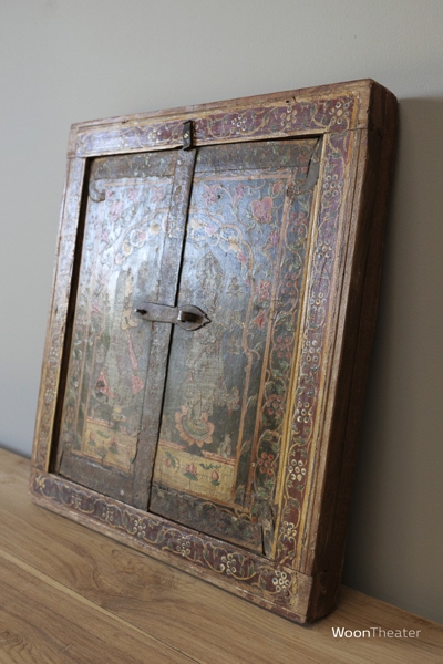 Authentiek raamluikje met spiegel | India