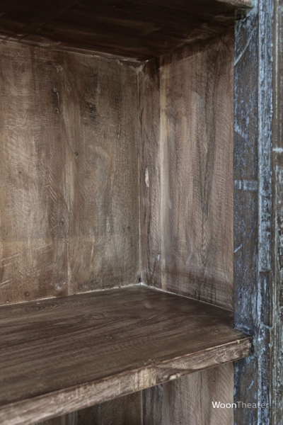 Oude boekenkast | blauw