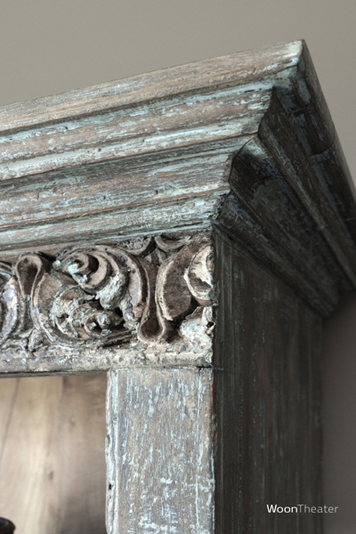 Oude boekenkast | blauw