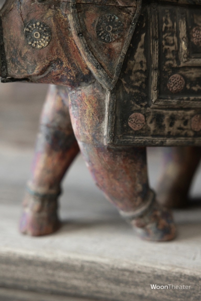 Vintage houten olifant | India