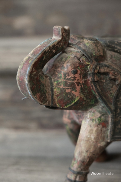 Vintage houten olifant | India