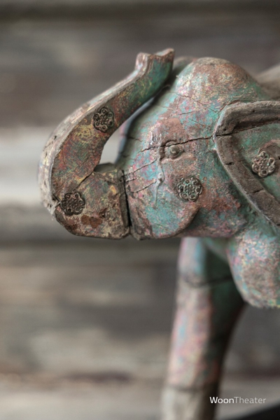 Vintage houten olifant | India