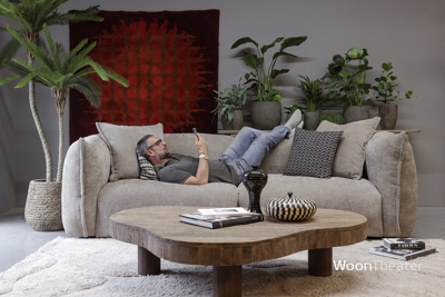 Salontafel organische vorm | oud hout | Austin