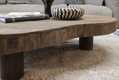 Salontafel organische vorm | oud hout | Austin