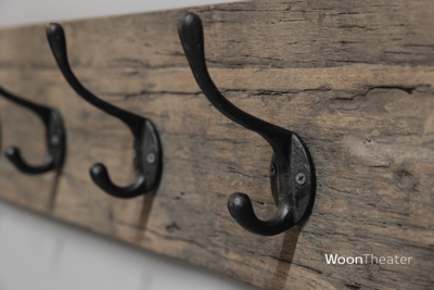 Kapstok James | oud hout | 4 haken