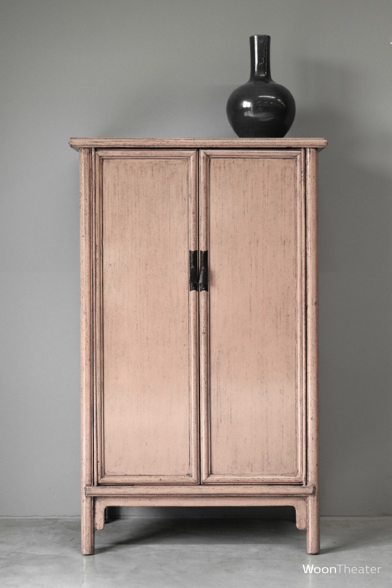 2 deurs kastje | antiek rose