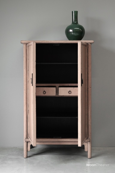 2 deurs kastje | antiek rose