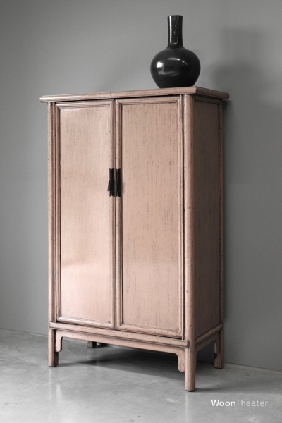 2 deurs kastje | antiek rose