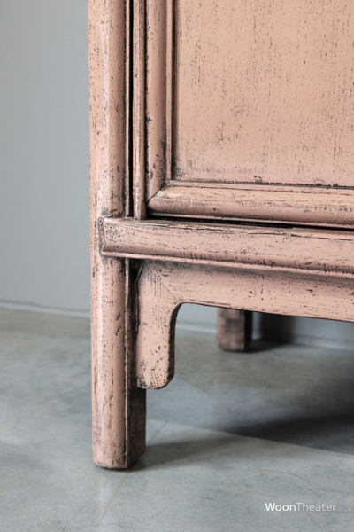 2 deurs kastje | antiek rose