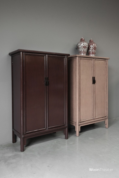 2 deurs kastje | wijnrood