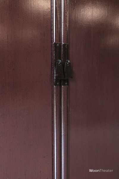 2 deurs kastje | wijnrood