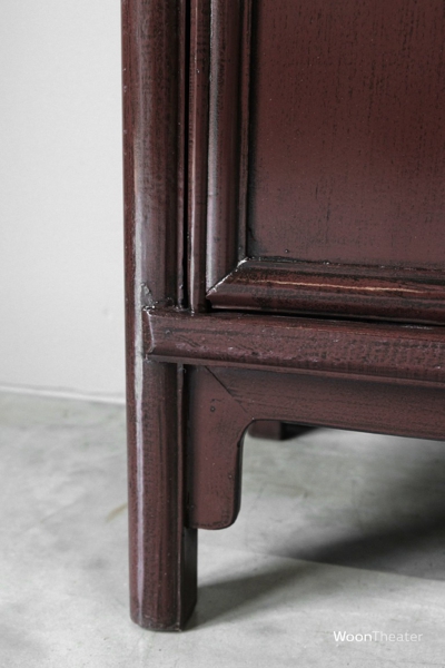 2 deurs kastje | wijnrood