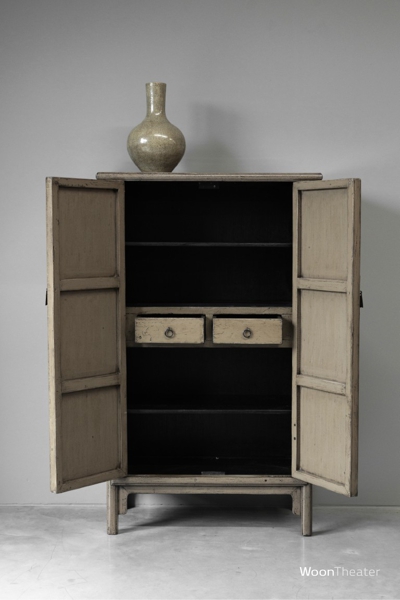 2 deurs kastje | bruin