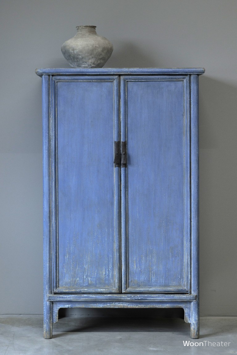 2 deurs kastje | licht blauw