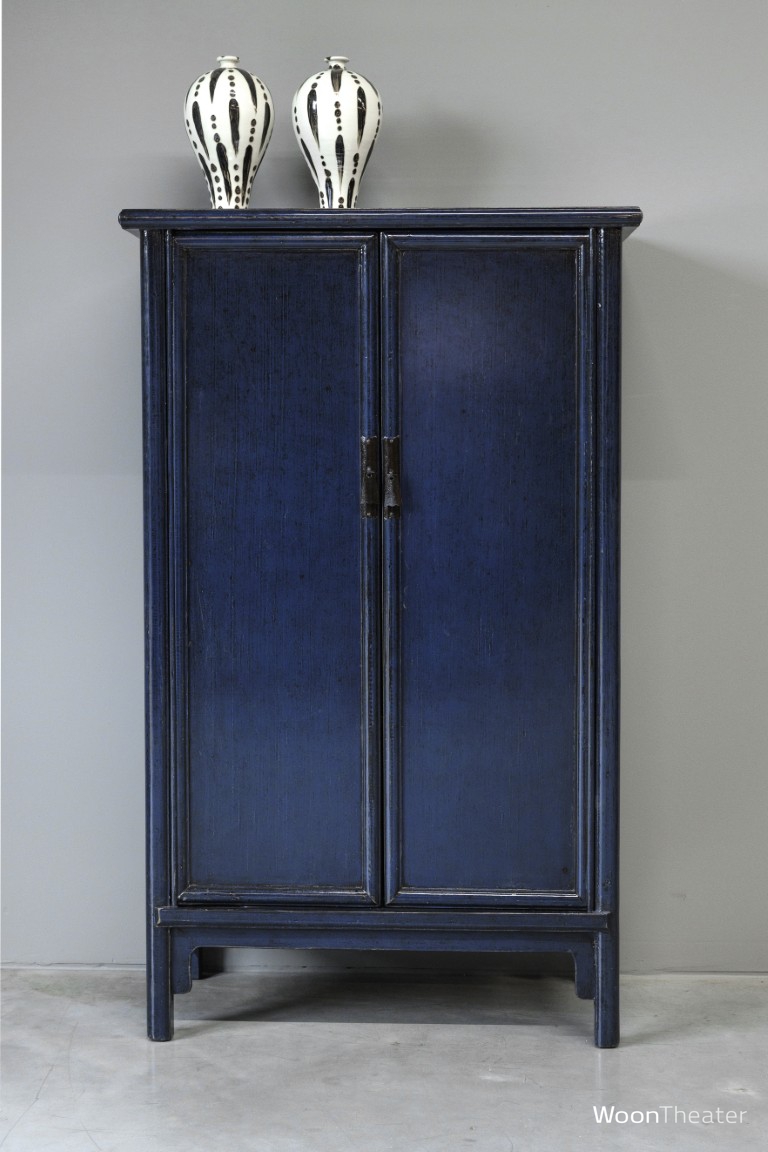 2 deurs kastje | donker blauw