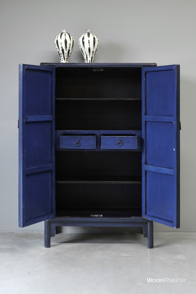 2 deurs kastje | donker blauw