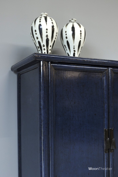 2 deurs kastje | donker blauw