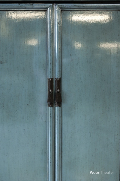 2 deurs kastje | blauw/grijs