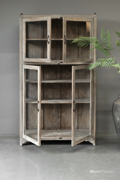 Origineel oude vitrinekast | rustiek