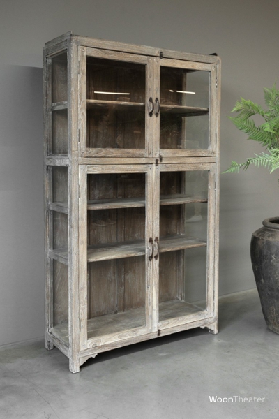 Origineel oude vitrinekast | rustiek