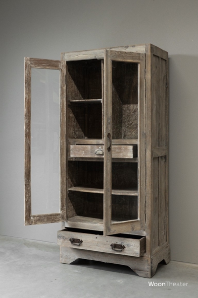 Origineel oude vitrinekast | rustiek