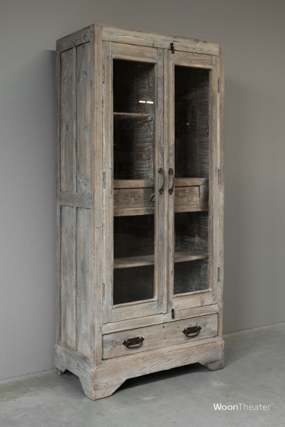Origineel oude vitrinekast | rustiek