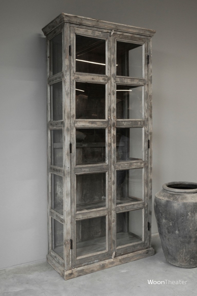 Oude vitrinekast | rustiek