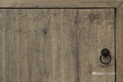 Set/2 nachtkastje oud hout