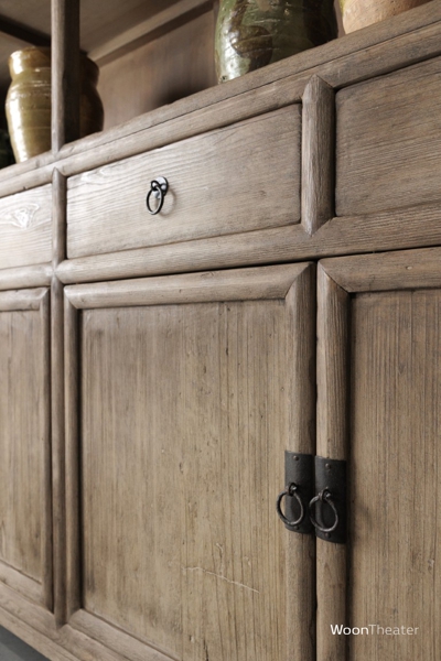 Boekenkast oud hout