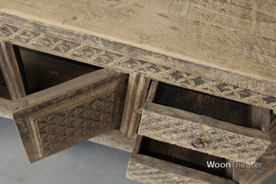 Origineel oud dressoir snijwerk | Tibet
