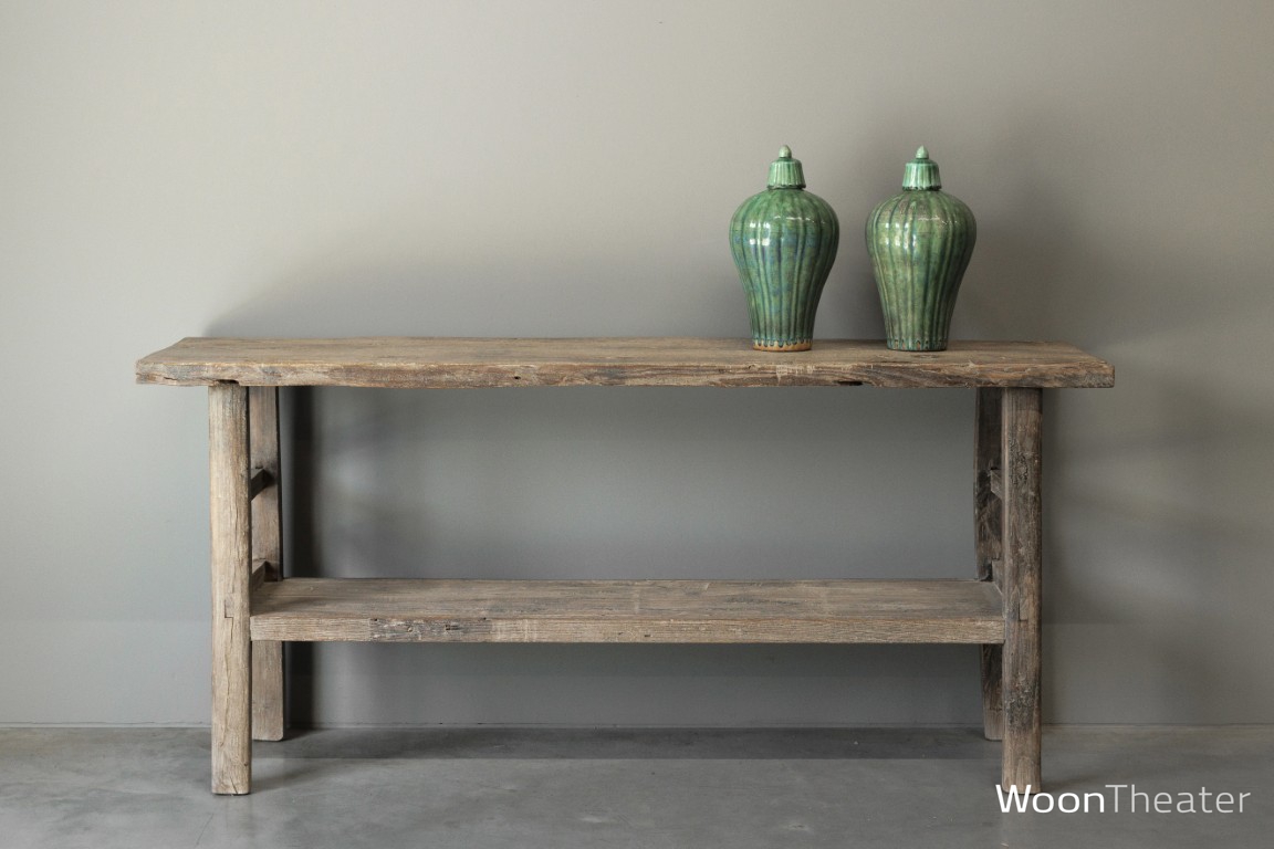 Origineel oude wandtafel met plank