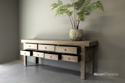 Sideboard 7 lade | oud hout