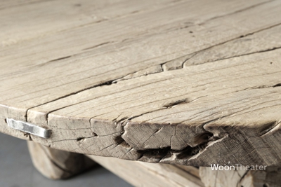 Robuuste ronde salontafel 