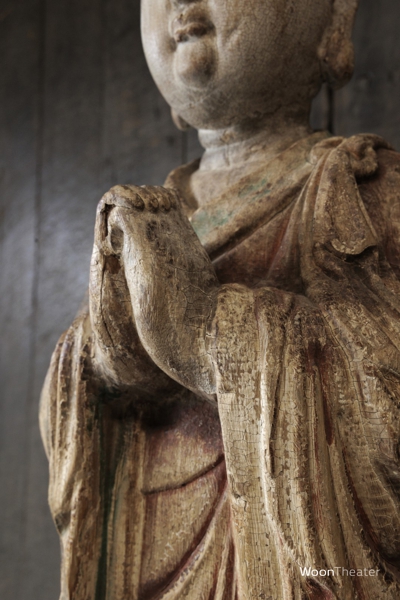Vintage houten beeld | monnik | China