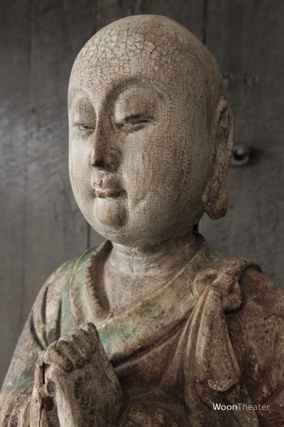 Vintage houten beeld | monnik | China