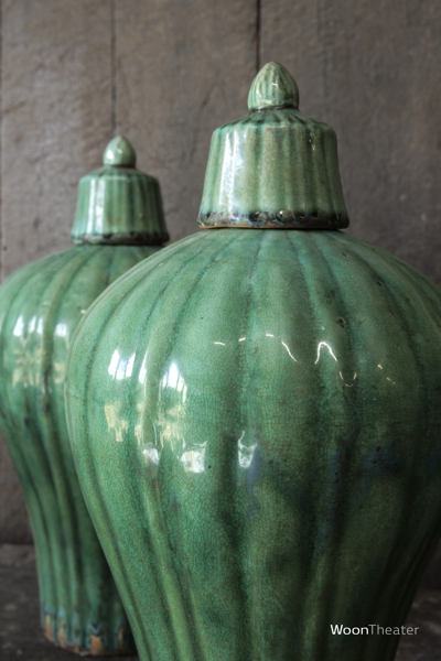 Vintage kruik met deksel | China