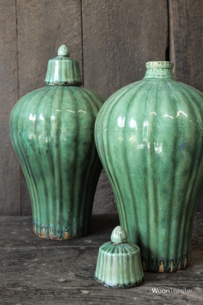 Vintage kruik met deksel | China
