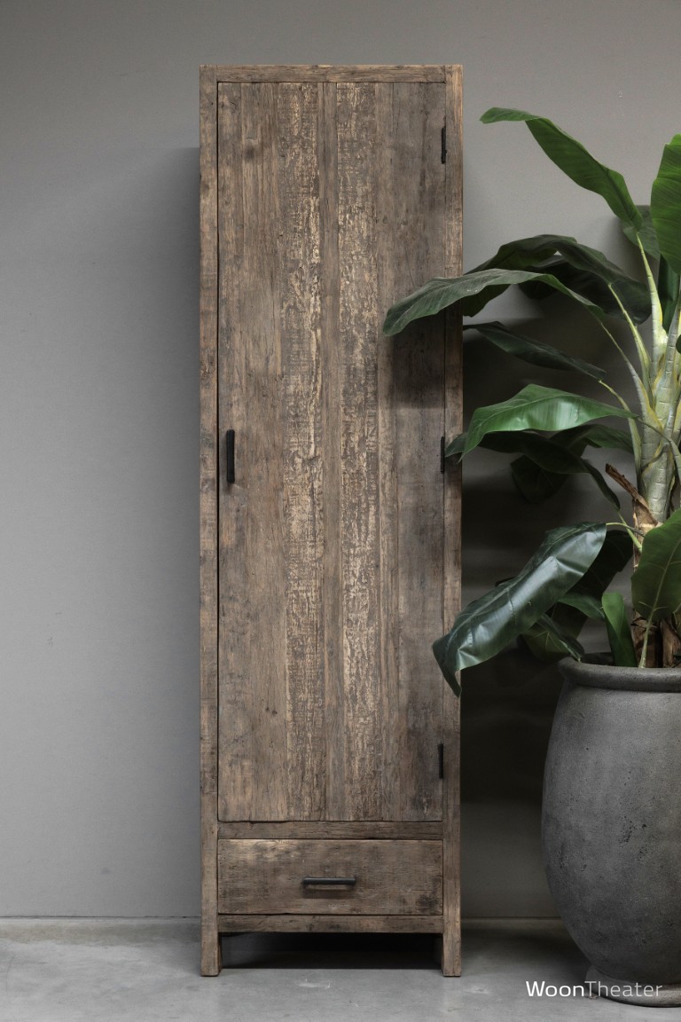 Rustiek houten 1-deurs kast | Florence