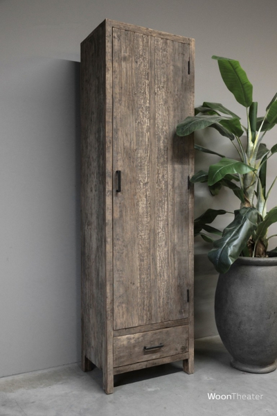 Rustiek houten 1-deurs kast | Florence